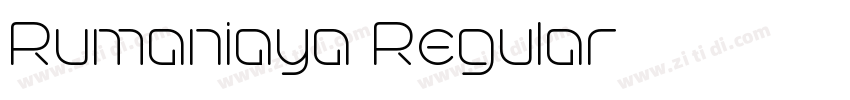Rumaniaya Regular字体转换 Rumaniaya Regular字体转换